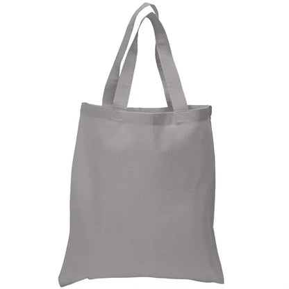 6 Oz. Cotton Canvas Tote Bag Self Fabric Handles (15" x 16")