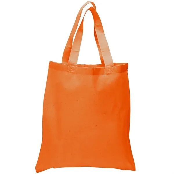 6 Oz. Cotton Canvas Tote Bag Self Fabric Handles (15" x 16")