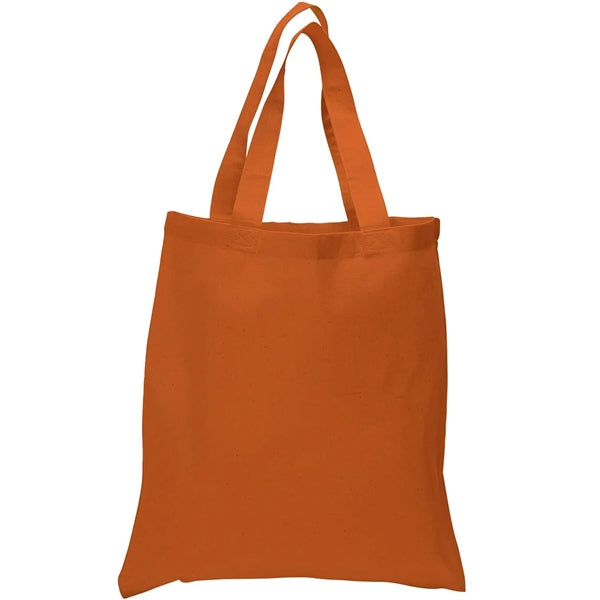 6 Oz. Cotton Canvas Tote Bag Self Fabric Handles (15" x 16")