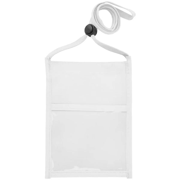 Premium Double Window Pouch Polyester Neck Wallet