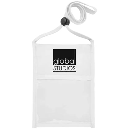 Premium Double Window Pouch Polyester Neck Wallet