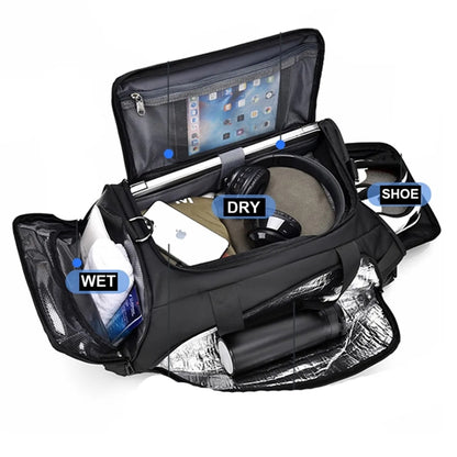 Travel Gym Duffle Bag With Dry And Wet Separation