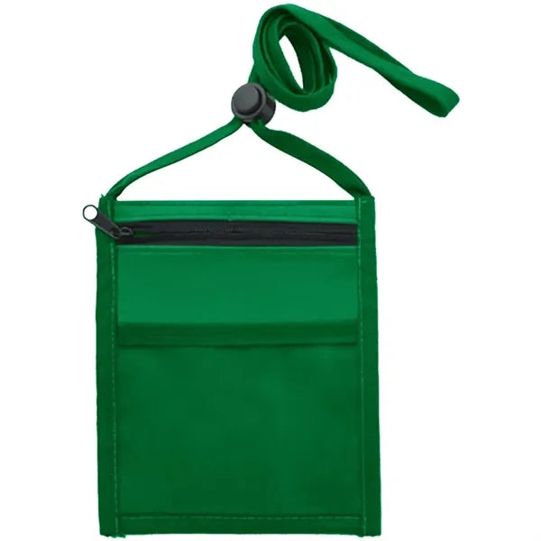 Nylon Pouch with Front Zipper Pocket
