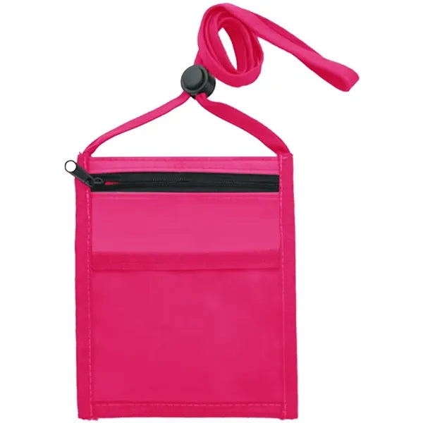 Nylon Pouch with Front Zipper Pocket