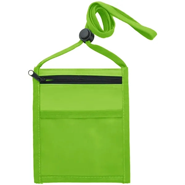 Nylon Pouch with Front Zipper Pocket