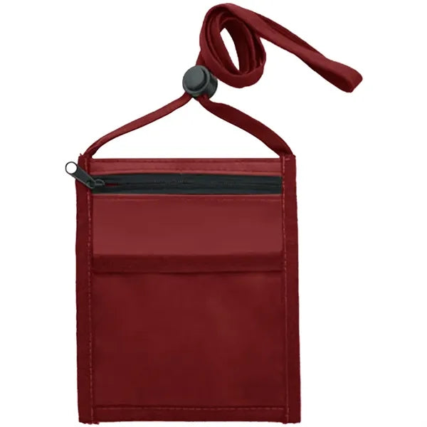 Nylon Pouch with Front Zipper Pocket