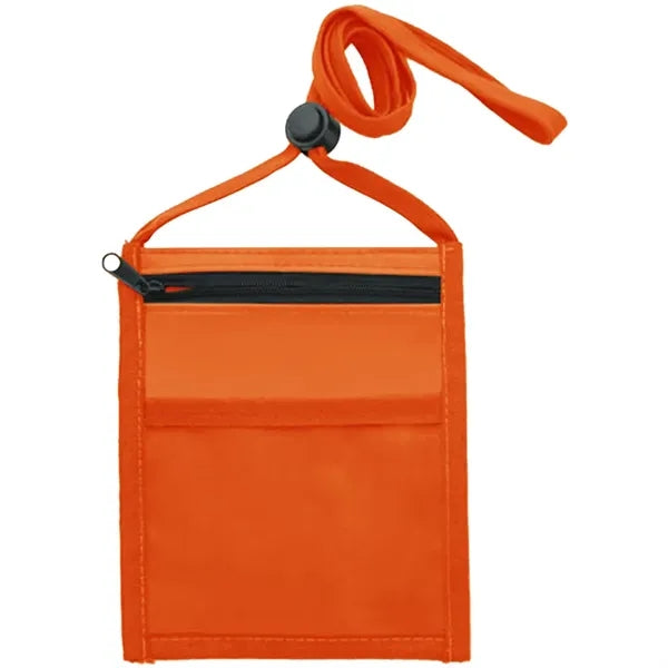 Nylon Pouch with Front Zipper Pocket