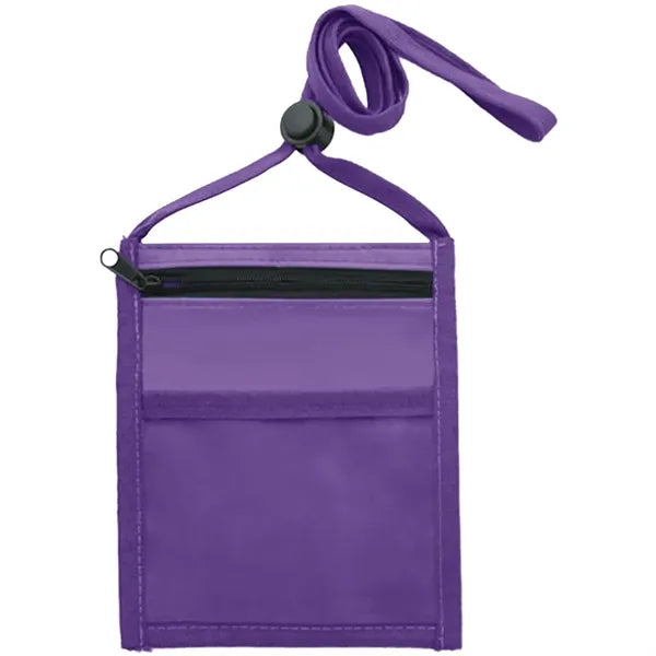 Nylon Pouch with Front Zipper Pocket