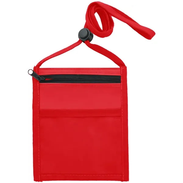 Nylon Pouch with Front Zipper Pocket