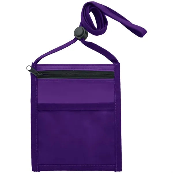 Nylon Pouch with Front Zipper Pocket