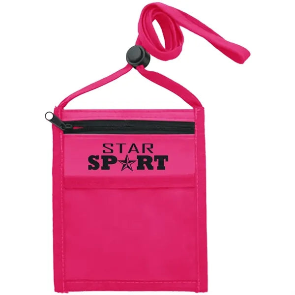 Nylon Pouch with Front Zipper Pocket