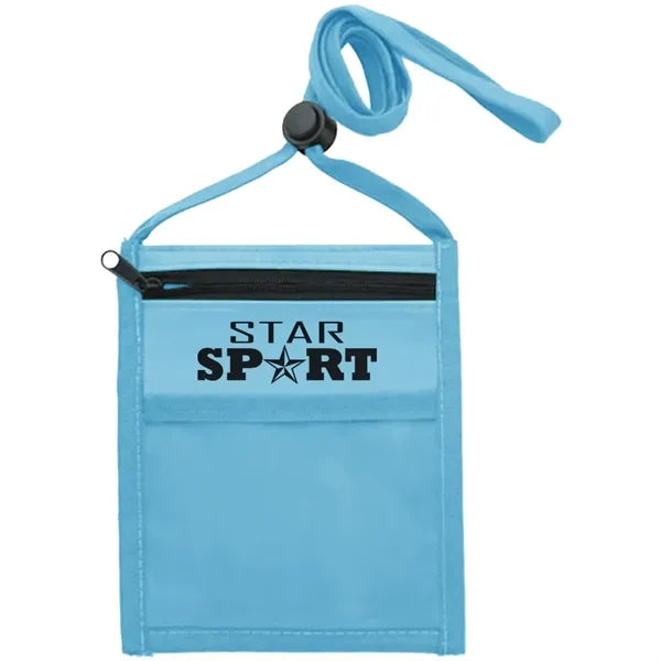Nylon Pouch with Front Zipper Pocket