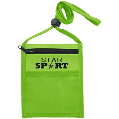 Nylon Pouch with Front Zipper Pocket