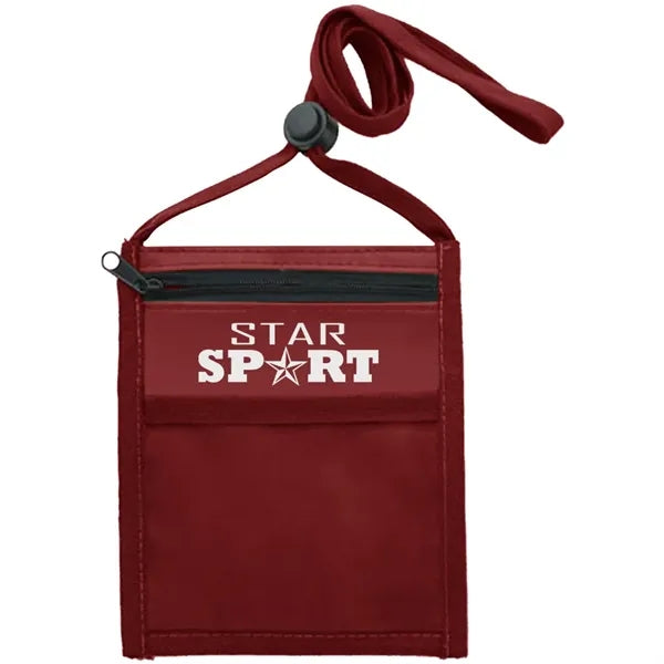Nylon Pouch with Front Zipper Pocket