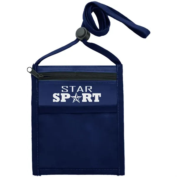 Nylon Pouch with Front Zipper Pocket