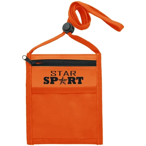 Nylon Pouch with Front Zipper Pocket