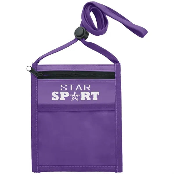 Nylon Pouch with Front Zipper Pocket