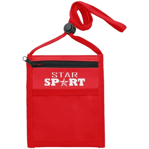 Nylon Pouch with Front Zipper Pocket