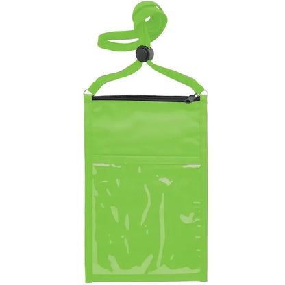 Large Double Pouch Neck Wallet