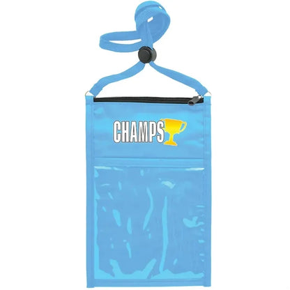 Large Double Pouch Neck Wallet