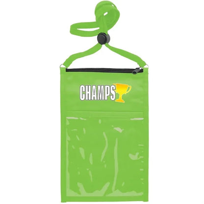 Large Double Pouch Neck Wallet