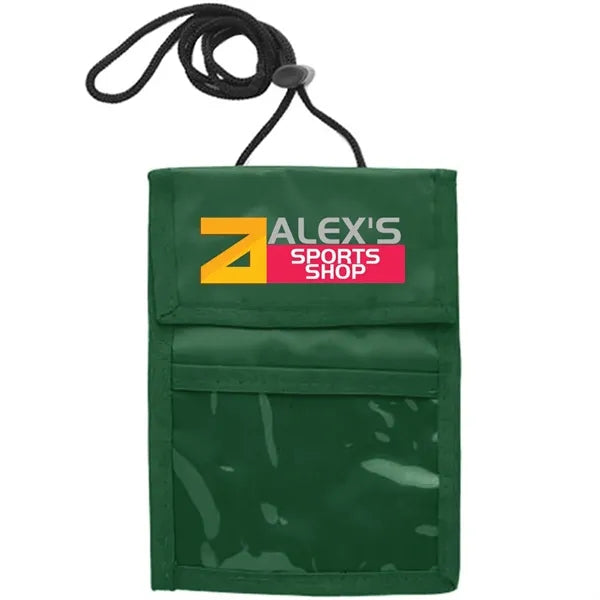 Two Pocket Flap Neck Wallet