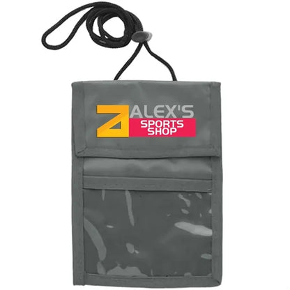 Two Pocket Flap Neck Wallet