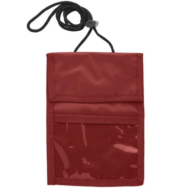 Two Pocket Flap Neck Wallet