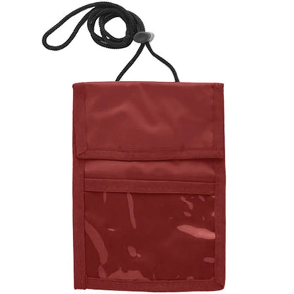 Two Pocket Flap Neck Wallet