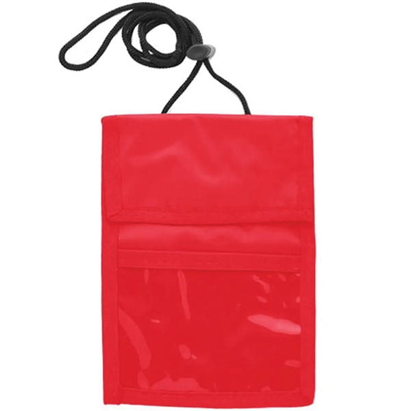 Two Pocket Flap Neck Wallet