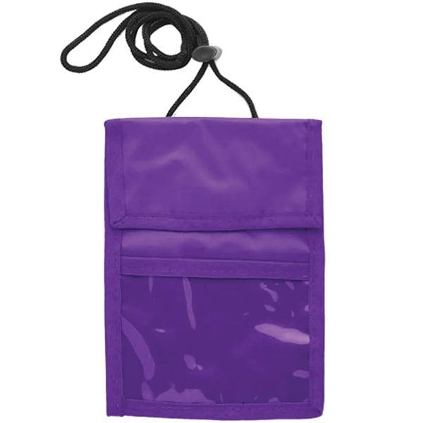 Two Pocket Flap Neck Wallet
