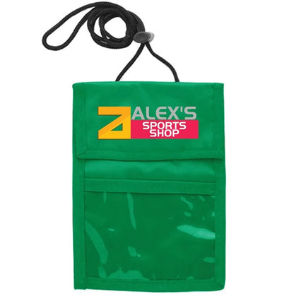 Two Pocket Flap Neck Wallet