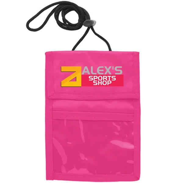 Two Pocket Flap Neck Wallet