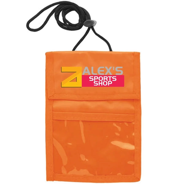 Two Pocket Flap Neck Wallet