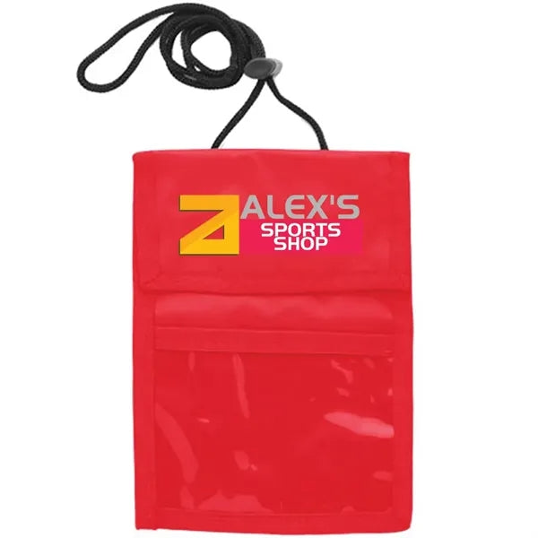 Two Pocket Flap Neck Wallet
