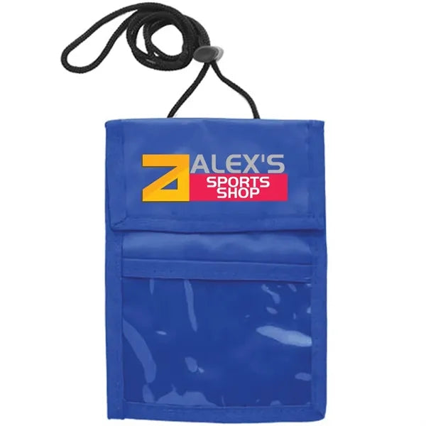 Two Pocket Flap Neck Wallet