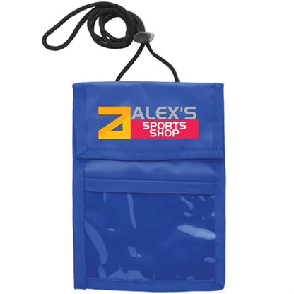 Two Pocket Flap Neck Wallet