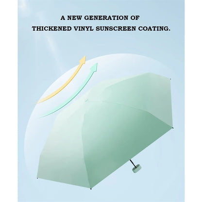 Creative Vinyl Sun Protection Umbrella Mini Six-Fold Umbrell