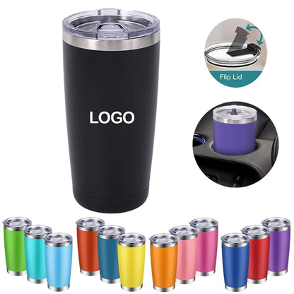 20 Oz Stainless Steel Vacuum Insulated With Lids