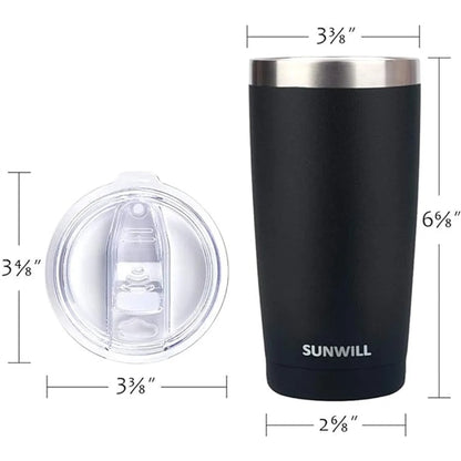 20 Oz Stainless Steel Vacuum Insulated With Lids