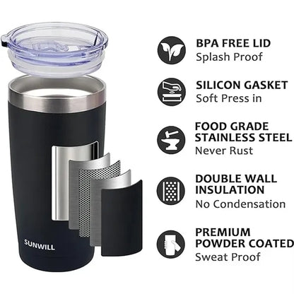 20 Oz Stainless Steel Vacuum Insulated With Lids