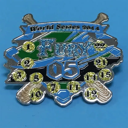 Custom Baseball Championship Metal Medal Lapel Pins