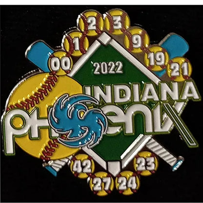 Custom Baseball Championship Metal Medal Lapel Pins