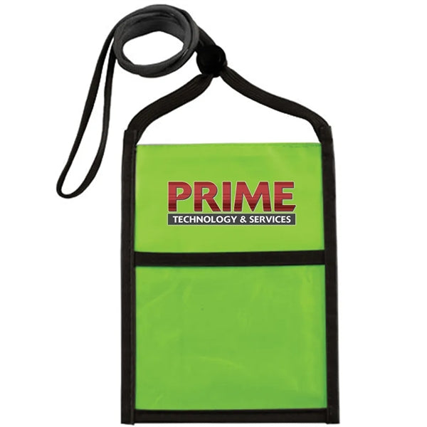 Two Tone Double Window Pouch