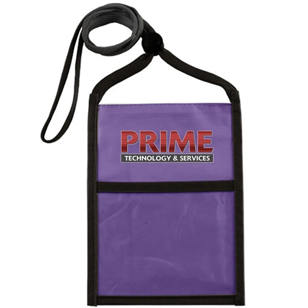 Two Tone Double Window Pouch