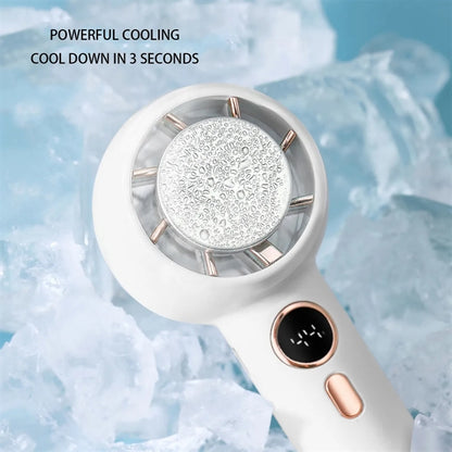 Digital Refrigeration Handheld Fan With Desktop Phone Holder