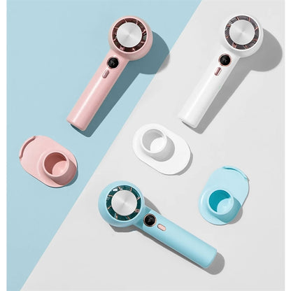 Digital Refrigeration Handheld Fan With Desktop Phone Holder