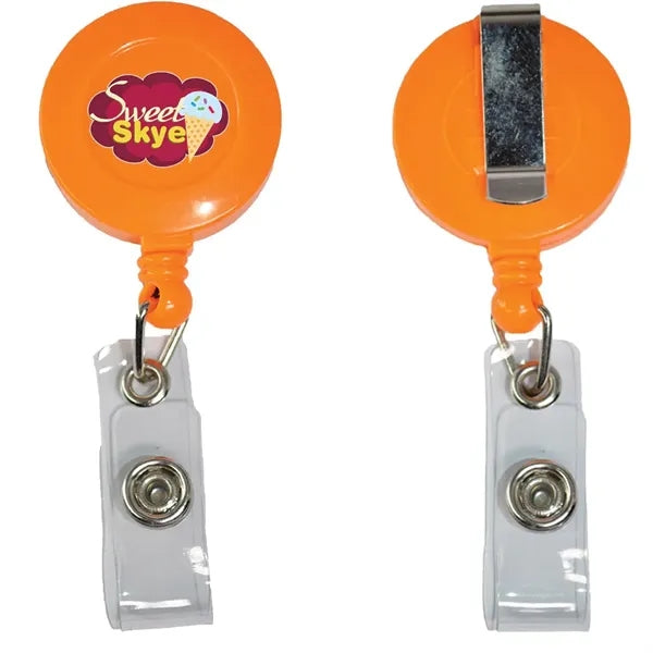 Retractable Badge Reel Holder with Belt Clip