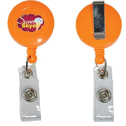 Retractable Badge Reel Holder with Belt Clip