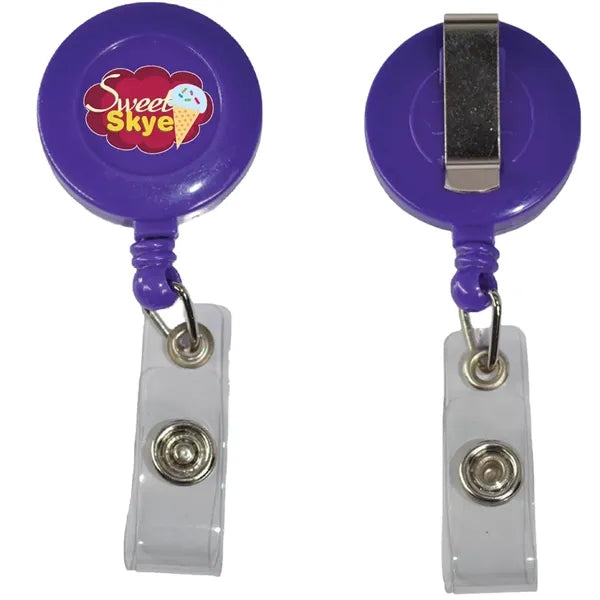 Retractable Badge Reel Holder with Belt Clip